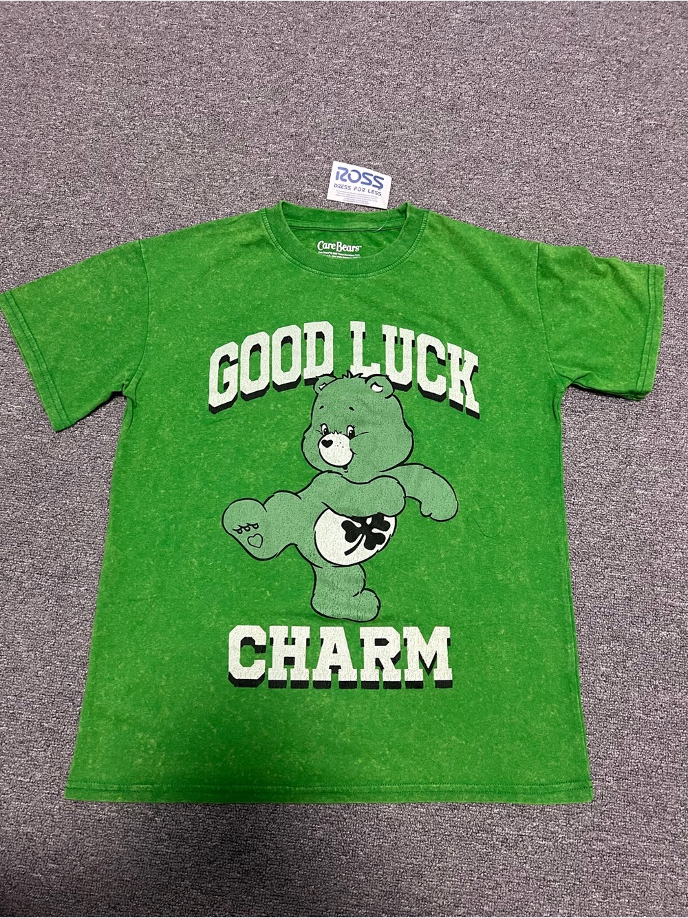 Care Bears "Good Luck Charm" Green T-Shirt Women M